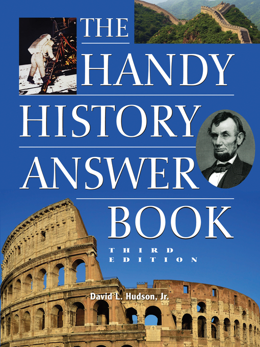 Title details for The Handy History Answer Book by David L Hudson - Available